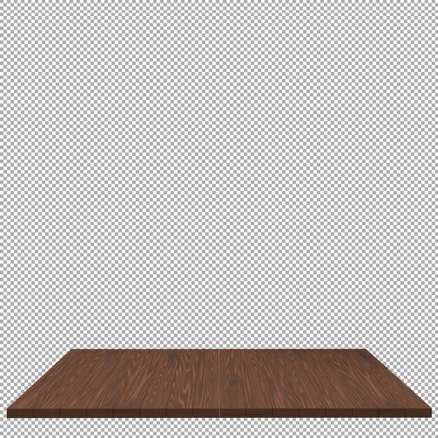 Tablero de madera 3d render aislado