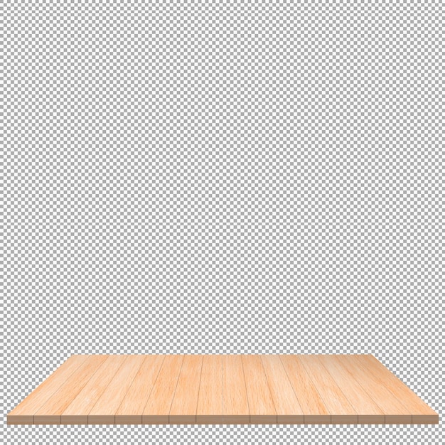 Tablero de madera 3d render aislado