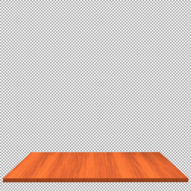 PSD tablero de madera 3d render aislado