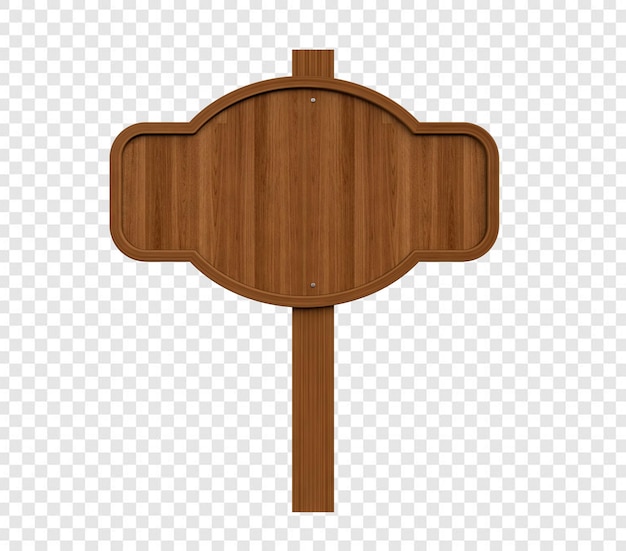 Tablero de madera 3D simple para composición