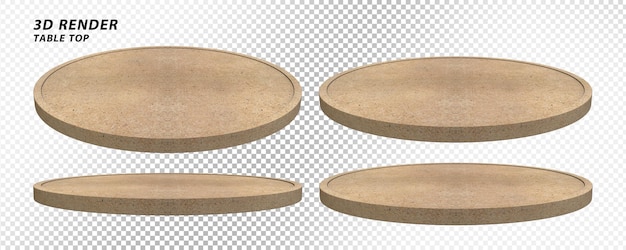 PSD tablero de madera estilos 3d render