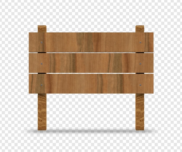 Tablero de madera con tres tablones