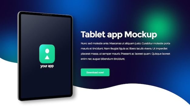 Tablet-app-modell