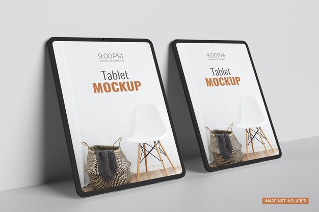 Tablet-Bildschirmmodell in 3D-Rendering