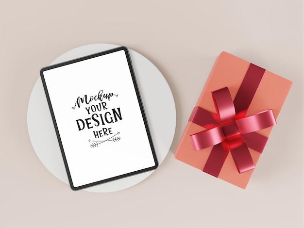 PSD tablet de tela em branco com o elemento psd mockup