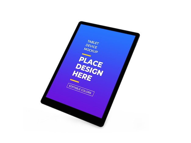 Tablet-Gerät 3D-Mockup-Design