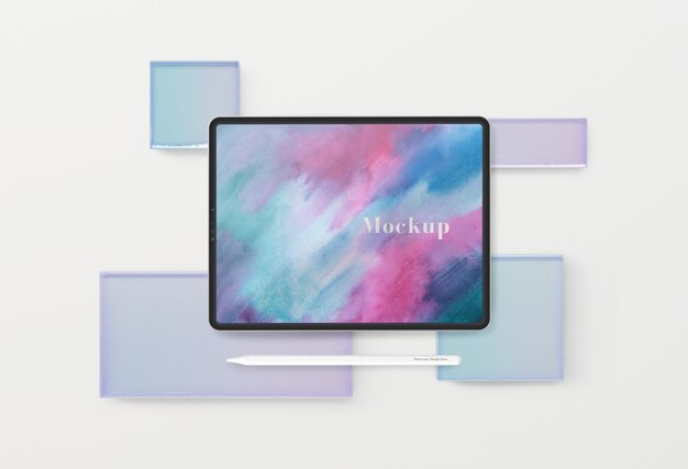 Tablet-Gerät mit verschiedenen Glasformen