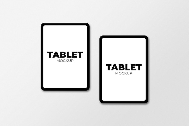 PSD tablet-modell isoliertup