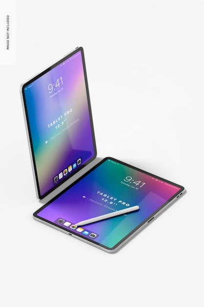 Tablet Pro 129 pulgadas Maqueta Perspectiva 02