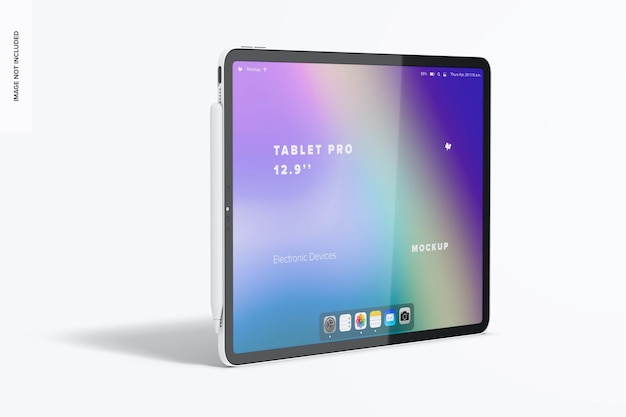 PSD tablet pro 129 zoll mockup linke ansicht