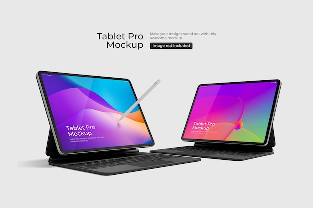 Tablet pro psd mockup