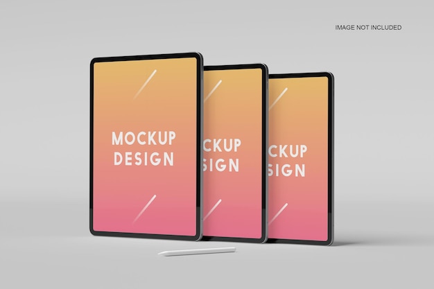 tablet screen mockups