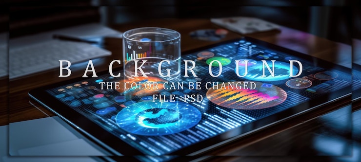 PSD tablet with digital data visualization