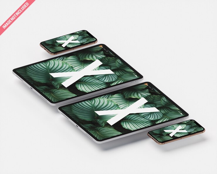 PSD tablett-mockup