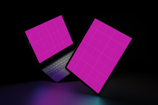 Tablette dans l'obscurité