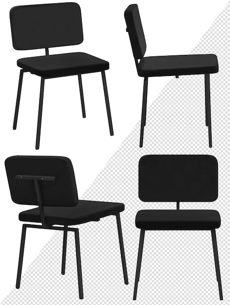 Tabouret pour le bureau ou la maison. Un élément de l'intérieur. Isolé de l'arrière-plan
