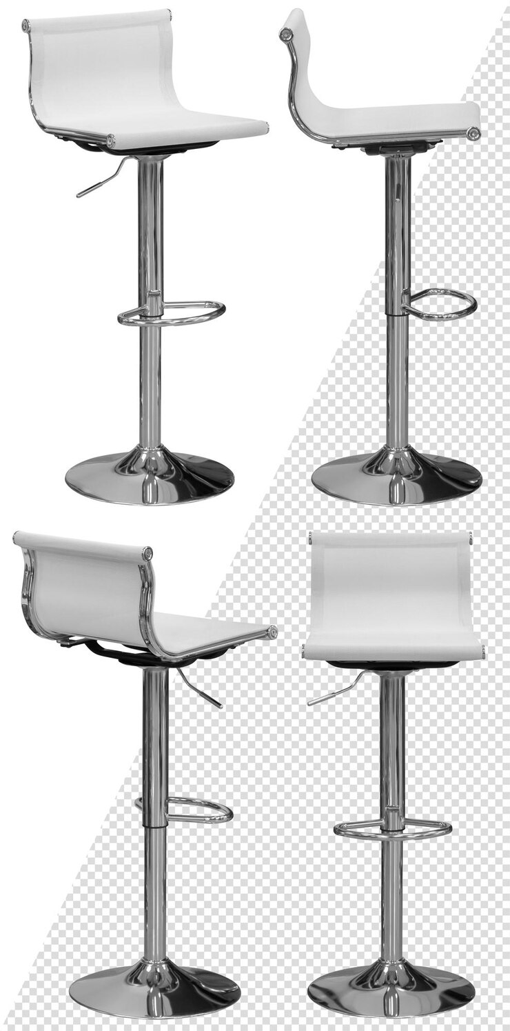 Taburete de bar Elemento interior Aislado del fondo Desde diferentes ángulos