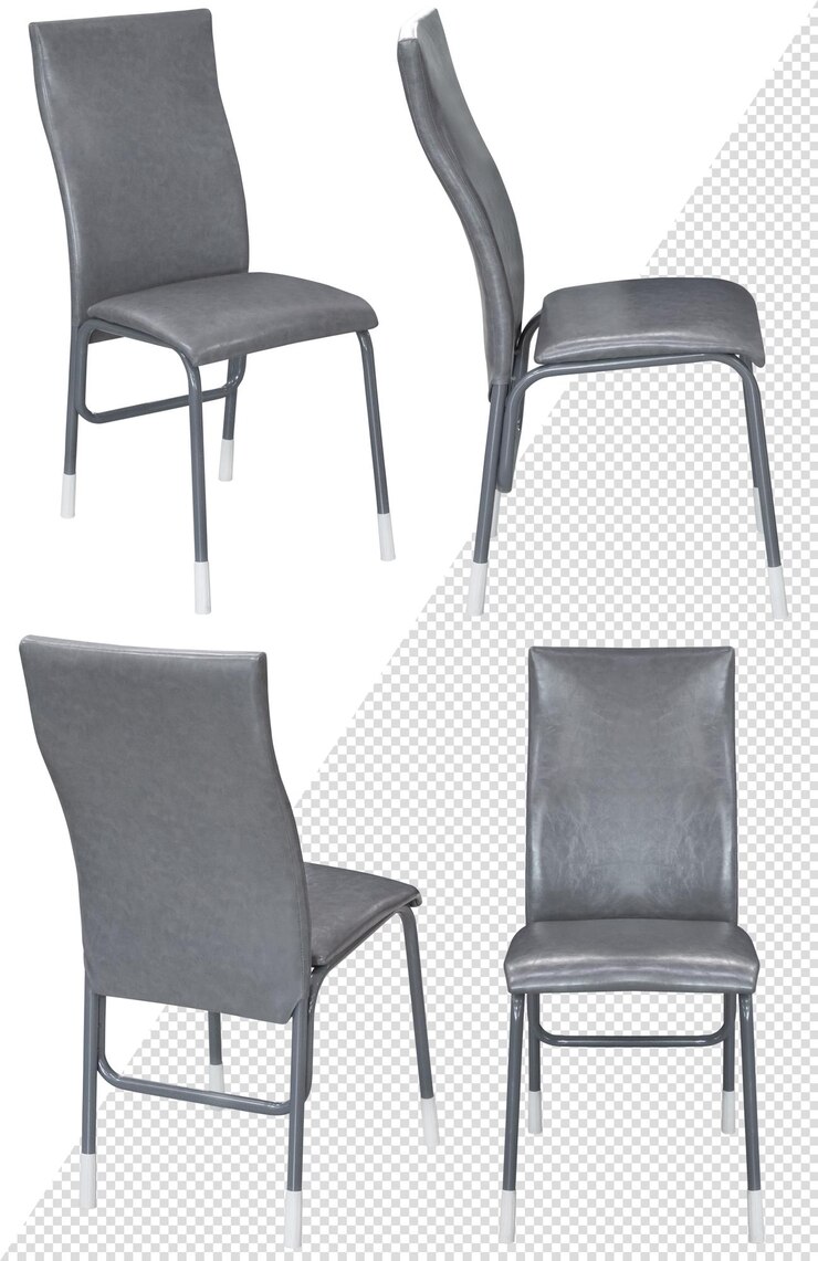 Taburete para una casa o cafetería. Un elemento del interior. Aislado del fondo