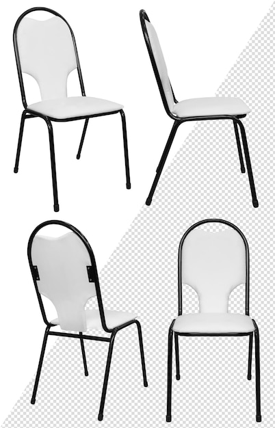 Taburete para oficina o hogar. Un elemento del interior. Aislado del fondo