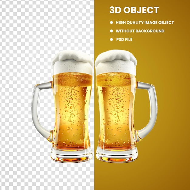 Taça com cerveja em fundo branco, espuma bonita e gotas de umidade em um copo.