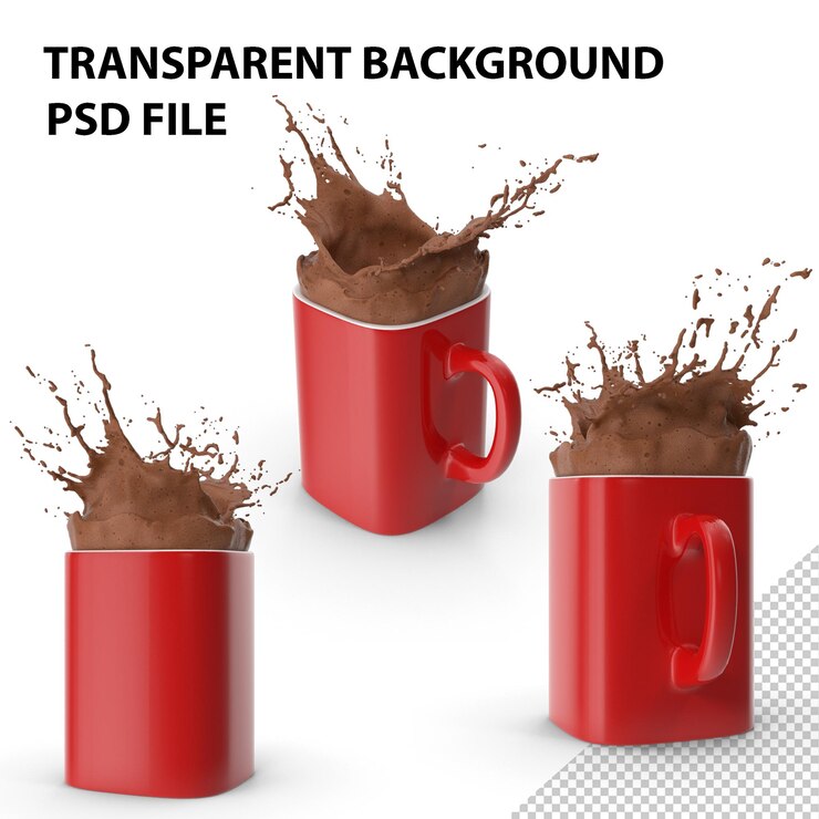 PSD taça com chocolate png