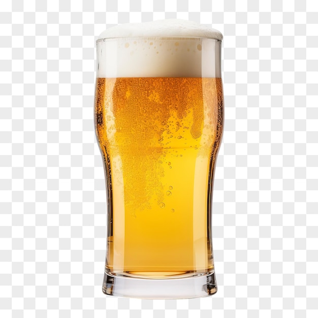 PSD taça de cerveja isolada em fundo transparente png