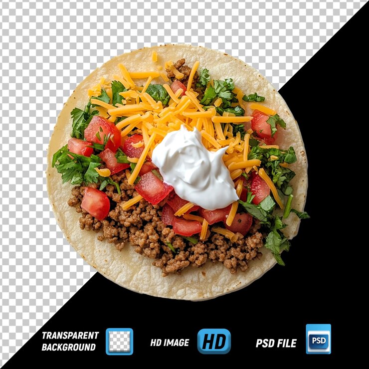 PSD taco de camarón de lima picante