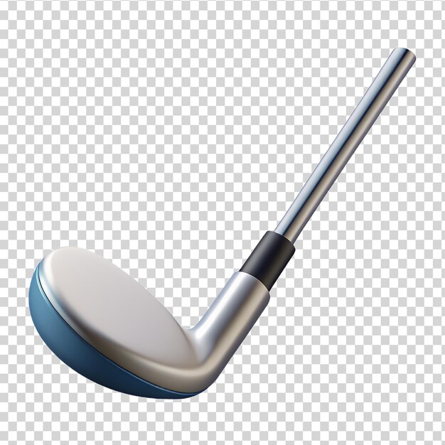 PSD taco de golfe 3d isolado em fundo transparente