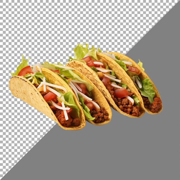 Tacos Sur Un Fond Transparent Généré Par Ai