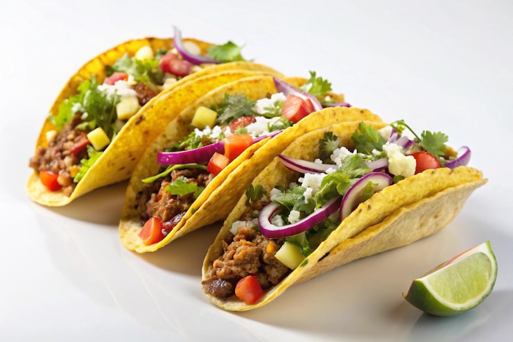 PSD tacos messicani perfetti per un pranzo veloce, facile e gustoso.