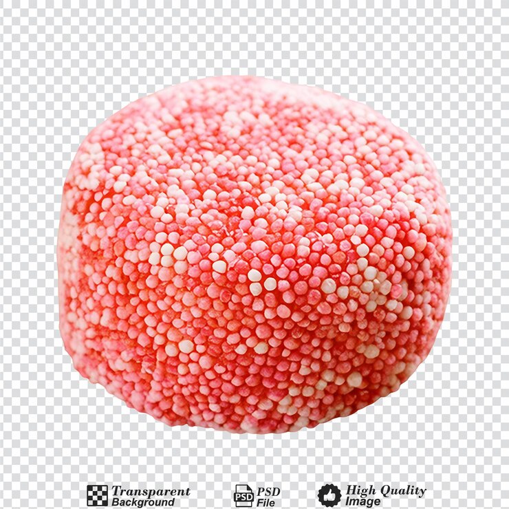 PSD taffy aislado sobre un fondo transparente