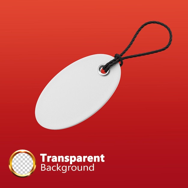 Tag-Etikett auf transparentem Hintergrund