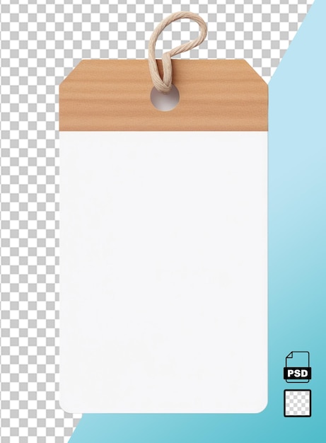 PSD tag-etikett isoliert auf weißem oder transparentem hintergrund ai-generiertes bild