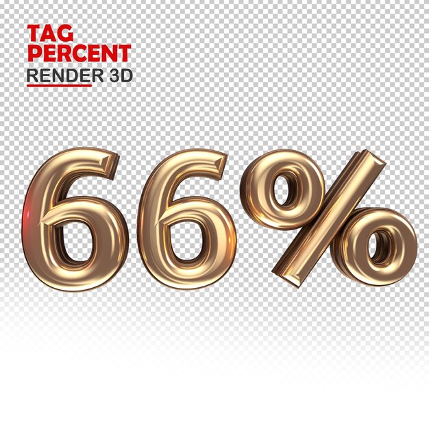 Tag Render 3D Porcentaje