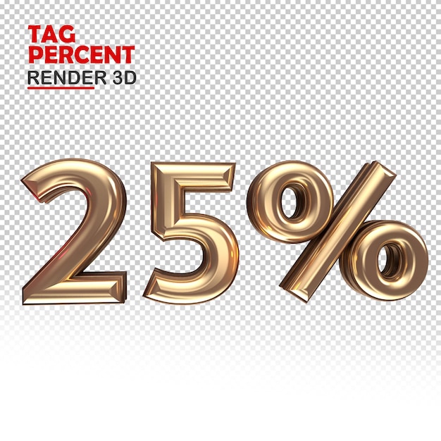 Tag Render 3D Prozent