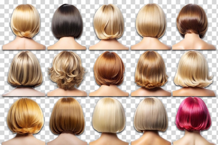 PSD tagli di capelli corti e tagli di capelli da dietro png