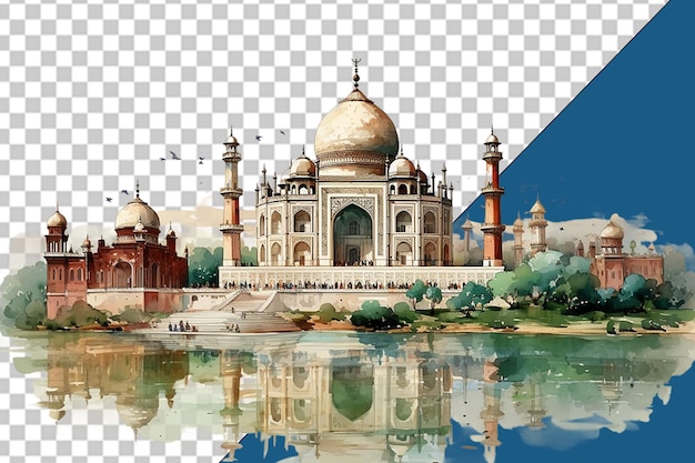 PSD taj mahal png indien