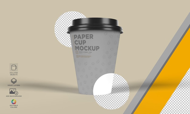 Take Away Cup Premium PSD Maqueta