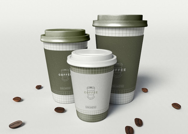 PSD take away kaffeetassen mockup