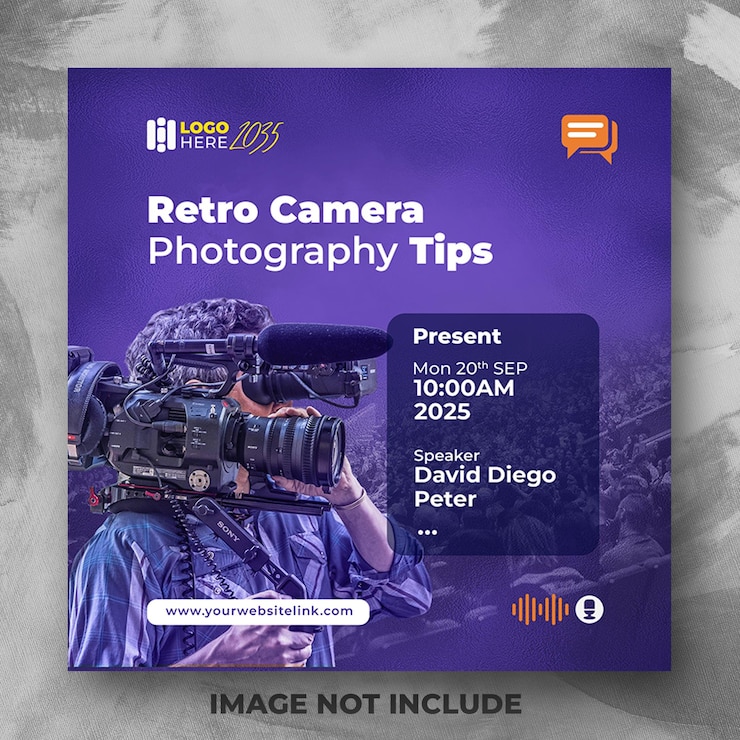 Taller de consejos de fotografía con cámara retro