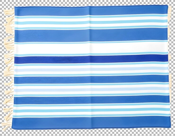 Tallit a strisce blu e bianche