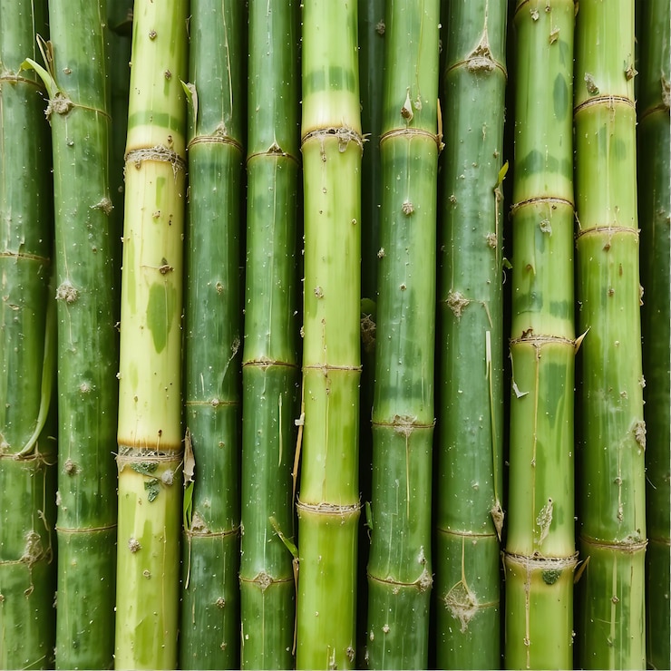 PSD los tallos de bambú verde