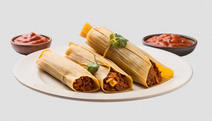 PSD los tamales son una deliciosa delicadeza mexicana.