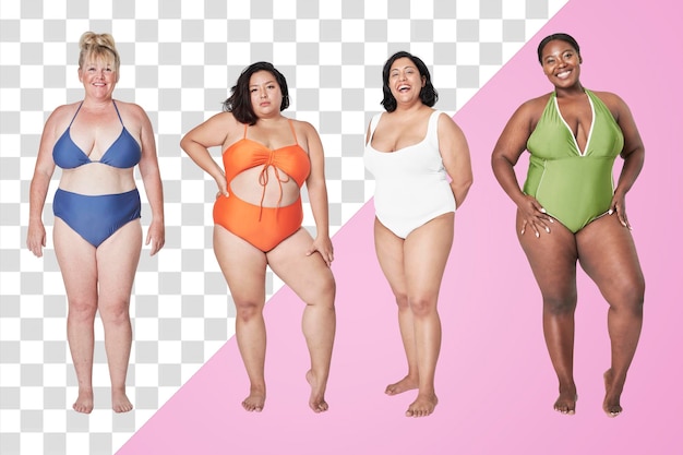 Tamanho inclusive png trajes de banho conjunto de vestuário maquete mulheres39s moda