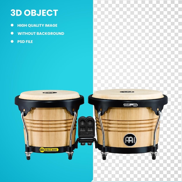 PSD tambor de bongo 3d meinl percusión instrumentos musicales afinación musical