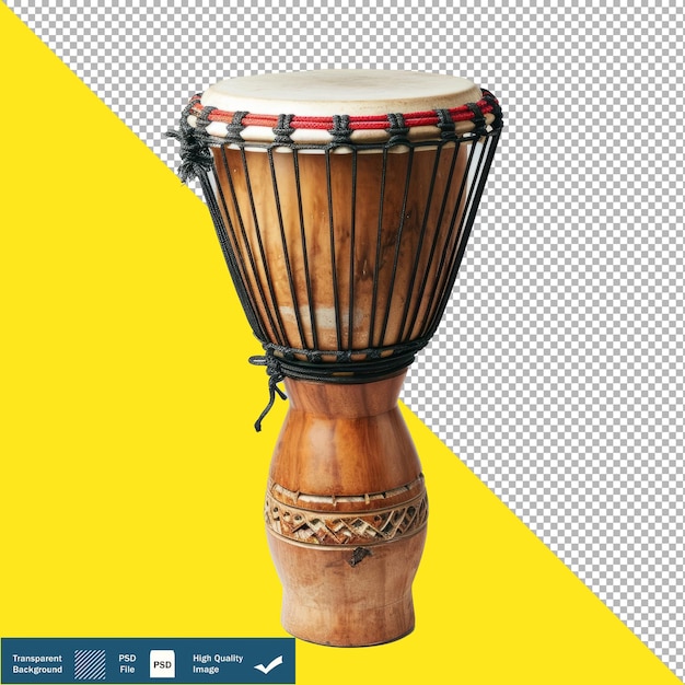 PSD un tambor de djembe en un fondo transparente en png