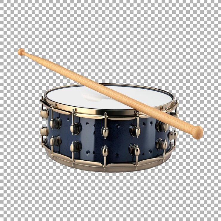 PSD tambor png con batería en fondo transparente generado por ai