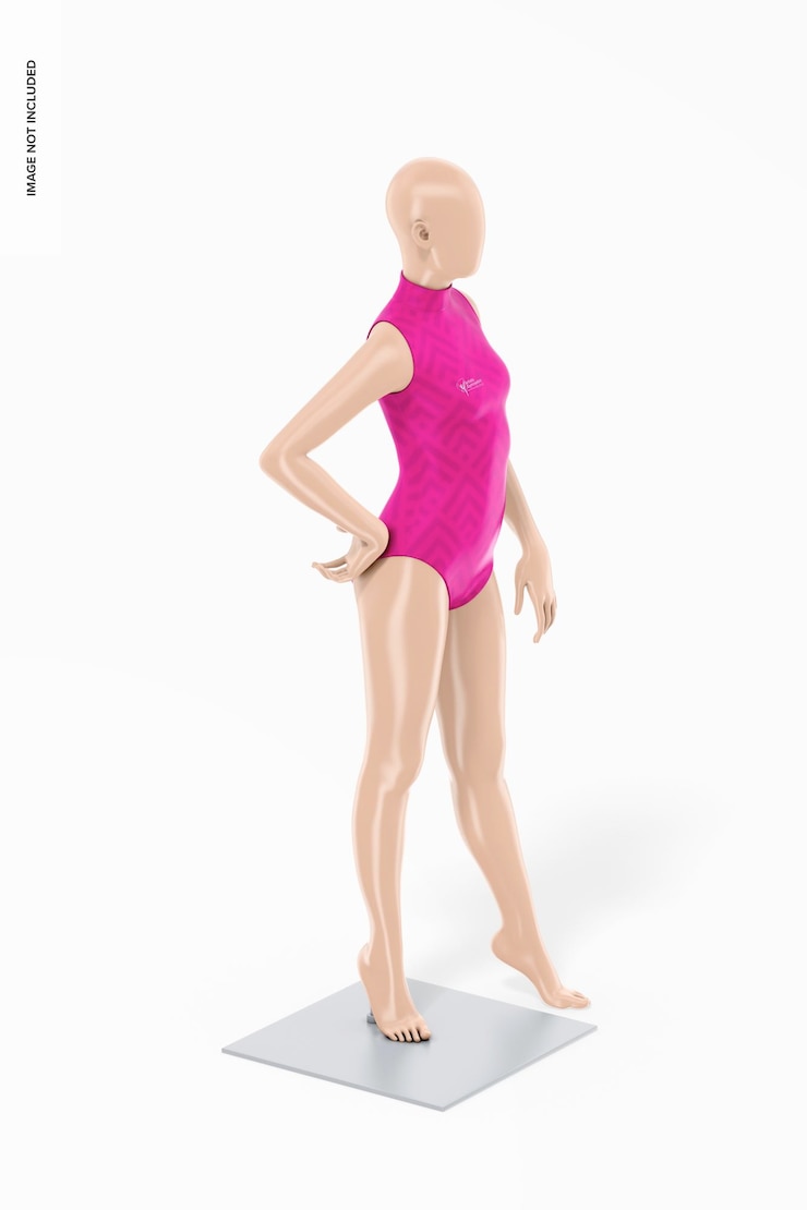 PSD tampak kanan maket leotard senam