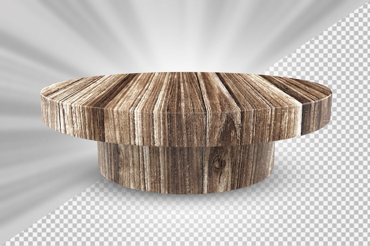 PSD tampo de mesa de madeira
