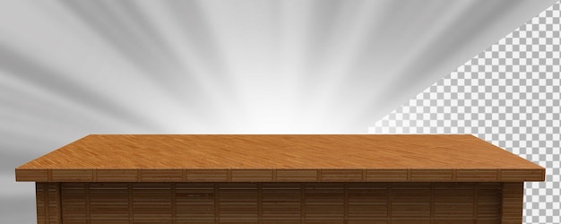 Tampo de mesa de madeira